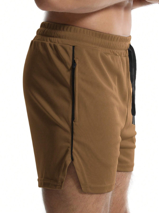 Fitness Men's Drawstring Waist Sport Shorts With Pockets