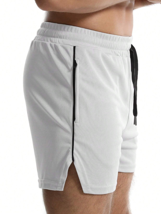 Fitness Men's Drawstring Waist Pocketed Sports Shorts