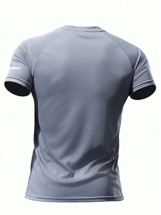 3pcs/Set Men's Casual Sports T-Shirt For Training, Running, Outdoors, With Quick Dry And High Elasticity Gym Clothes Men Basic T-Shirt