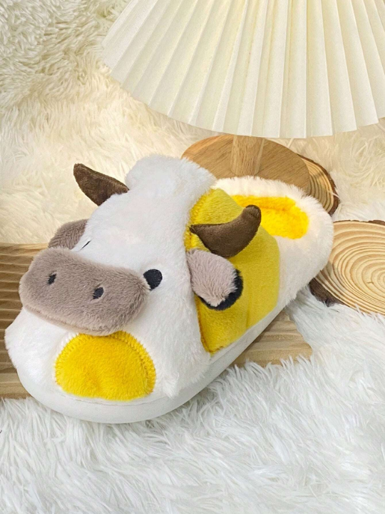 Home Animal Cartoon Pattern Cute Slippers, Warm Comfortable Non-Slip Fashionable Comfortable Slippers