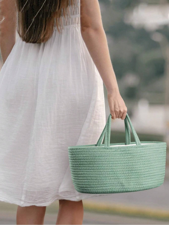 Woven Portable Diaper Storage Bag