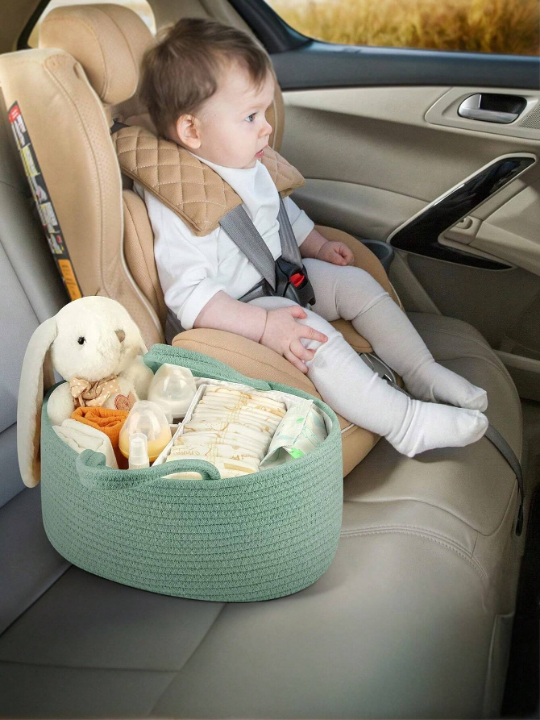 Woven Portable Diaper Storage Bag