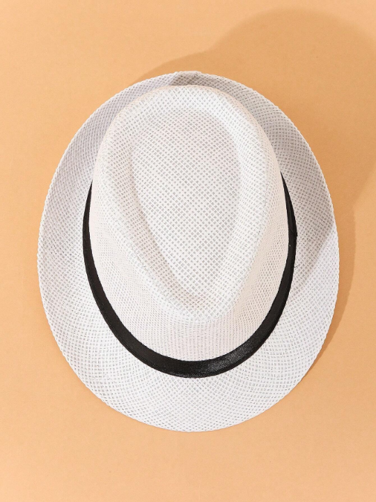 Summer/Autumn Breathable Linen Jazz Hat, British Style Casual Gentleman Fedora