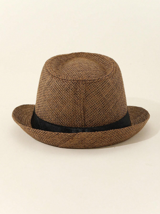 Summer And Autumn Linen Breathable Jazz Hat, British Casual Men's Top Hat