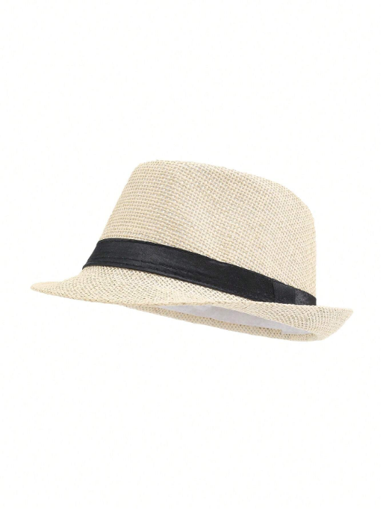 Breathable Linen Jazz Hat For Men, British Style Casual And Elegant Hat For Summer And Autumn