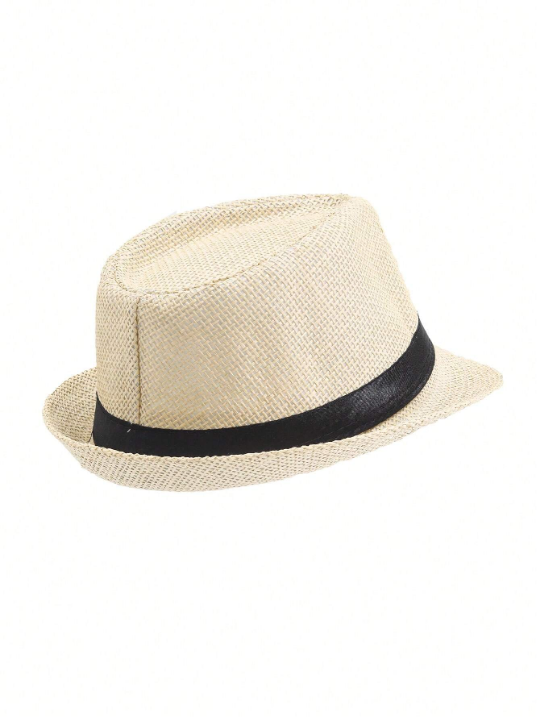 Breathable Linen Jazz Hat For Men, British Style Casual And Elegant Hat For Summer And Autumn