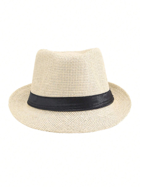 Breathable Linen Jazz Hat For Men, British Style Casual And Elegant Hat For Summer And Autumn