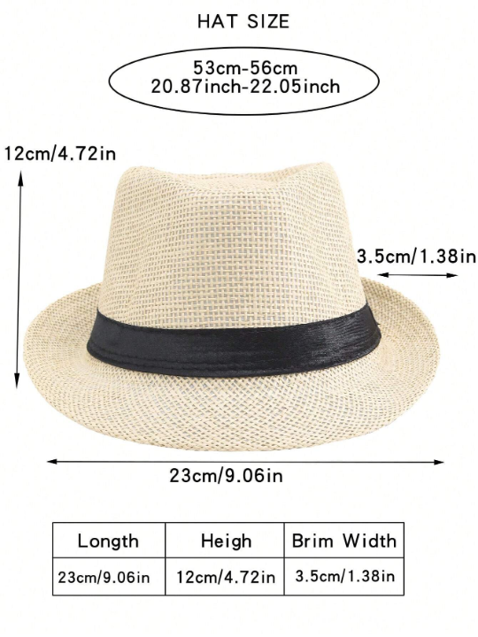 Breathable Linen Jazz Hat For Men, British Style Casual And Elegant Hat For Summer And Autumn