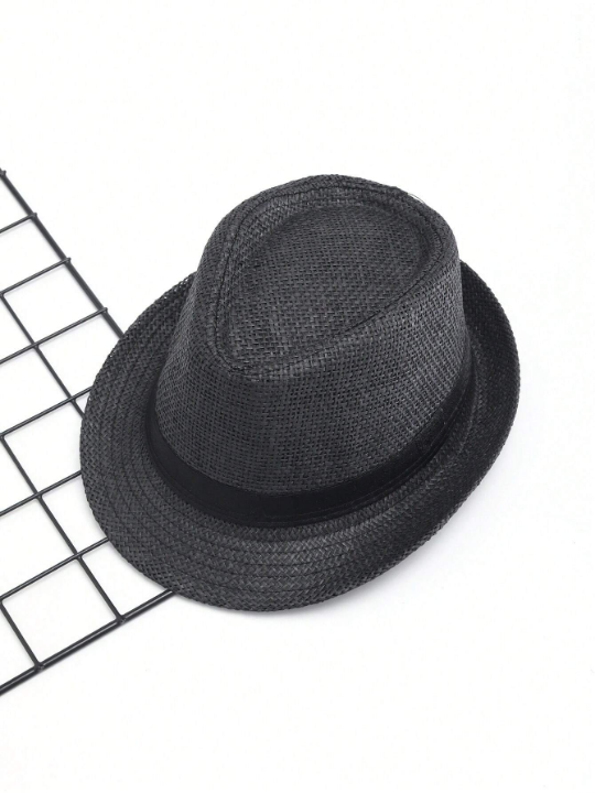 Breathable Linen Jazz Hat For Men, Suitable For Summer And Autumn, British Style Casual Fedora