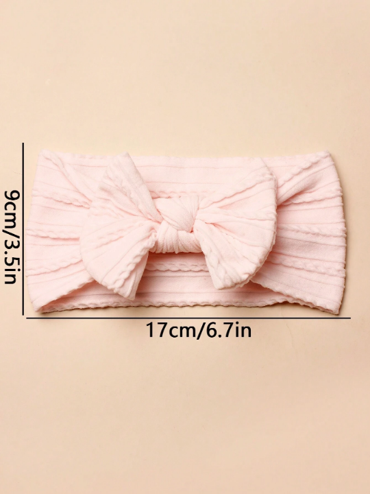 6pcs Spring Style Baby Nylon Decorative Hairbands, Suitable For Daily Use