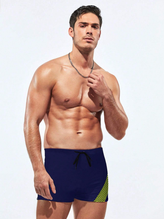 Men's Short Comfortable Sexy Square Leg Swim Trunks