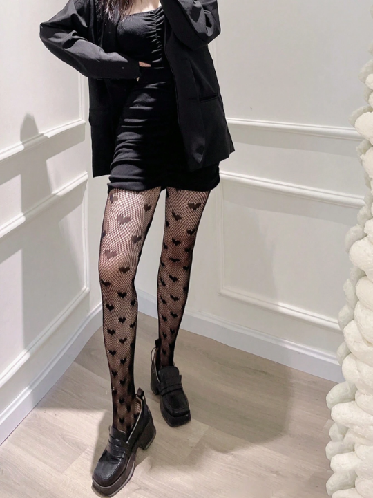 Heart Patterned Sexy Fishnet Stockings, Fashionable And Versatile