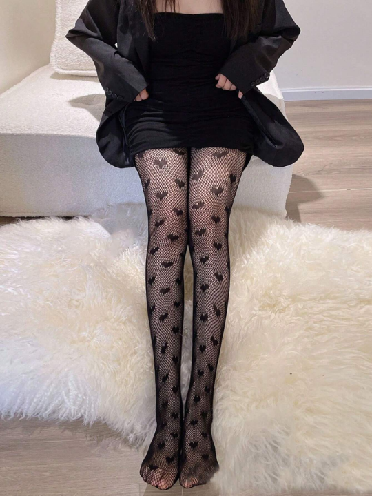 Heart Patterned Sexy Fishnet Stockings, Fashionable And Versatile