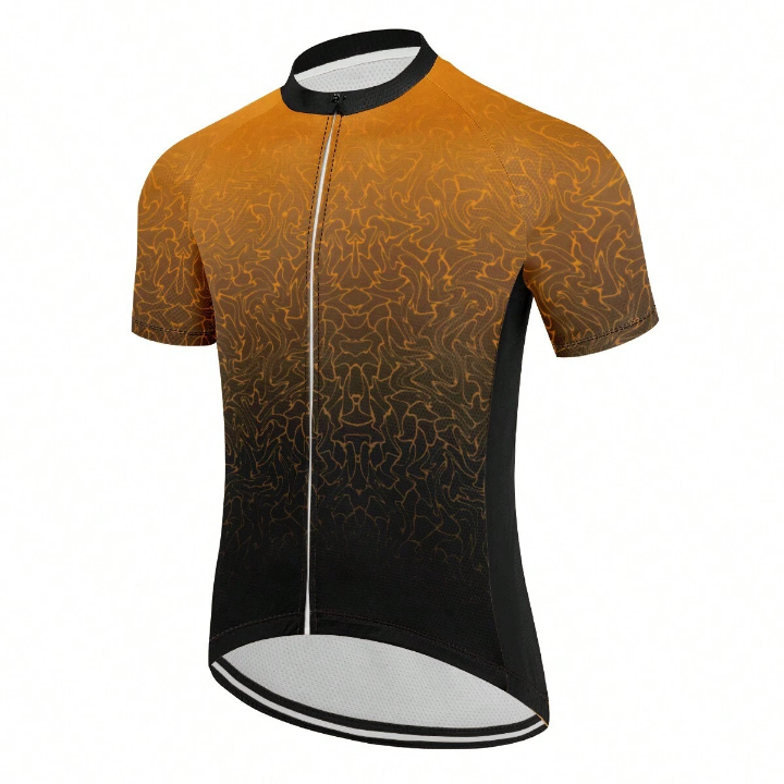 Max Storm Cycling Jersey Man Mountain Bike Clothing Quick-Dry Racing MTB Bicycle Clothes Uniform Breathale Cycling Clothing Wear Gradient Pattern