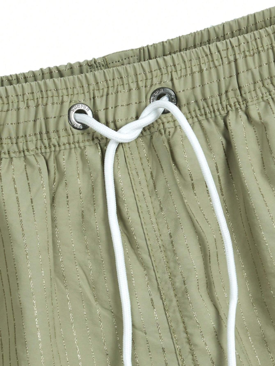 Men's Drawstring Waist Beach Shorts