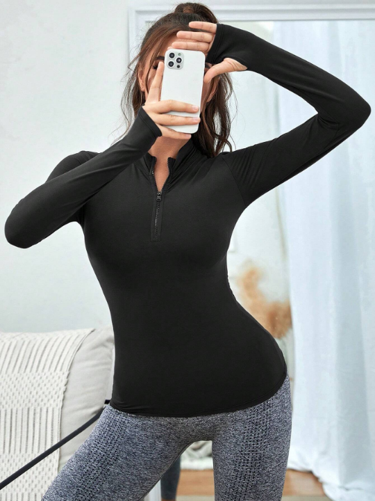 Yoga Basic Women's Simple Solid Color Soft And Breathable Sports Sweatshirt