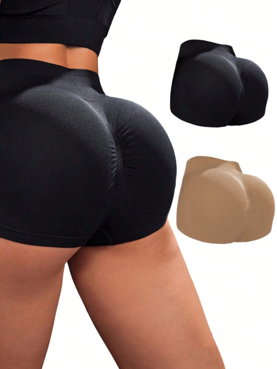 Yoga Basic Women's Ruched Butt Workout Shorts