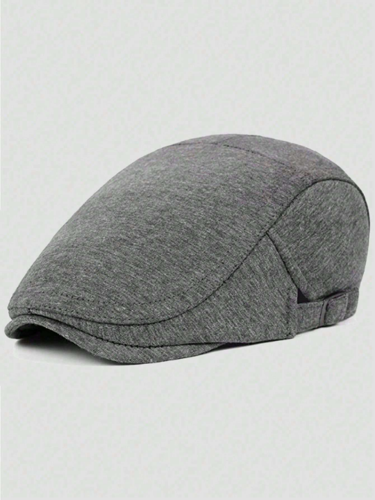 1pc Men's Beret Hat Solid Color Hat