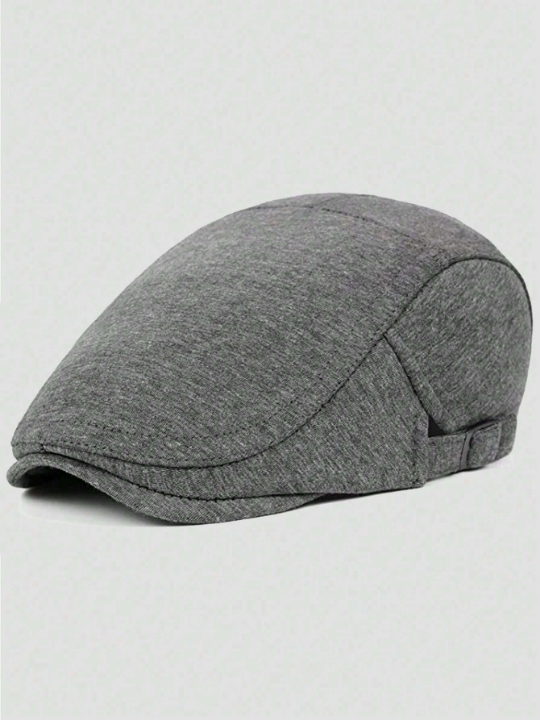 1pc Men's Beret Hat Solid Color Hat