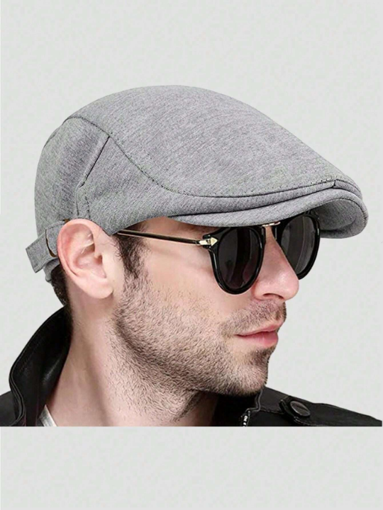 1pc Men's Beret/Cabbie Hat