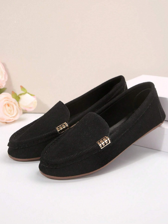 2024 New Arrivals Women's Loafers, Low Cut, Driving Shoes, Flat Mom Shoes, Plus Size, Suede Leather, Casual Single Shoes