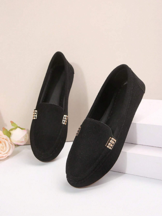 2024 New Arrivals Women's Loafers, Low Cut, Driving Shoes, Flat Mom Shoes, Plus Size, Suede Leather, Casual Single Shoes