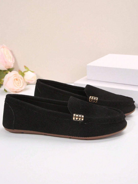 2024 New Arrivals Women's Loafers, Low Cut, Driving Shoes, Flat Mom Shoes, Plus Size, Suede Leather, Casual Single Shoes