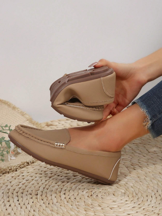 2024 Newest Style Women's Loafers, Low Cut Driving Shoes, Flat Mom Shoes, Large Size Suede Casual Shoes