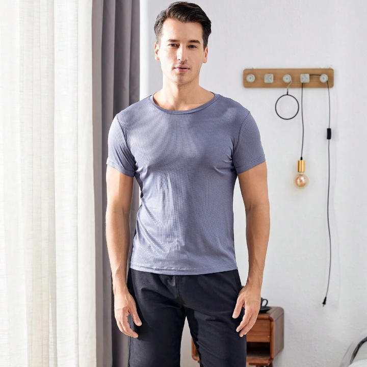 2pcs Men's Loose Fit Sportswear, Including Tank Top And Short Sleeve T-Shirt, Suitable For Sports Like Football, Basketball, Running, Fitness