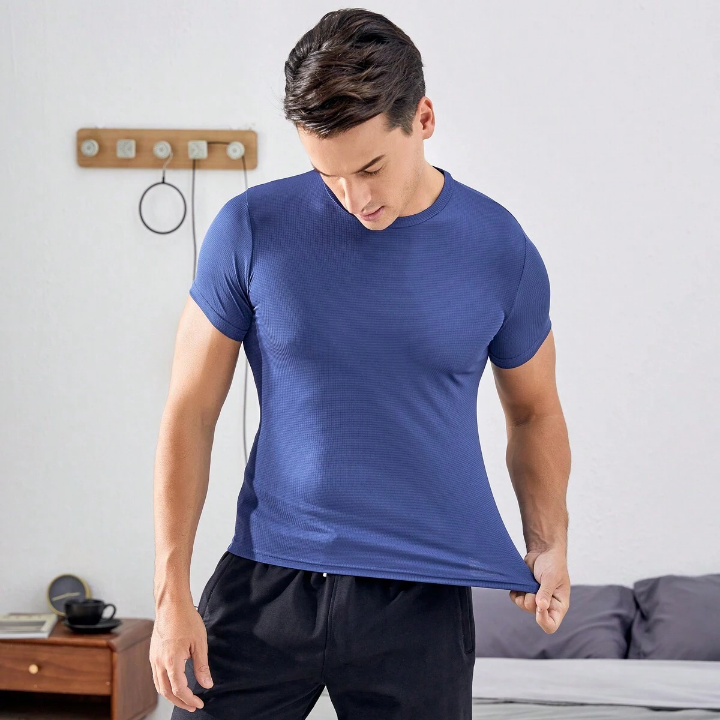 2pcs Loose Sports Tops For Men, Including Short-Sleeved Tshirt Suitable For Gym, Football, Basketball, Running, Etc.