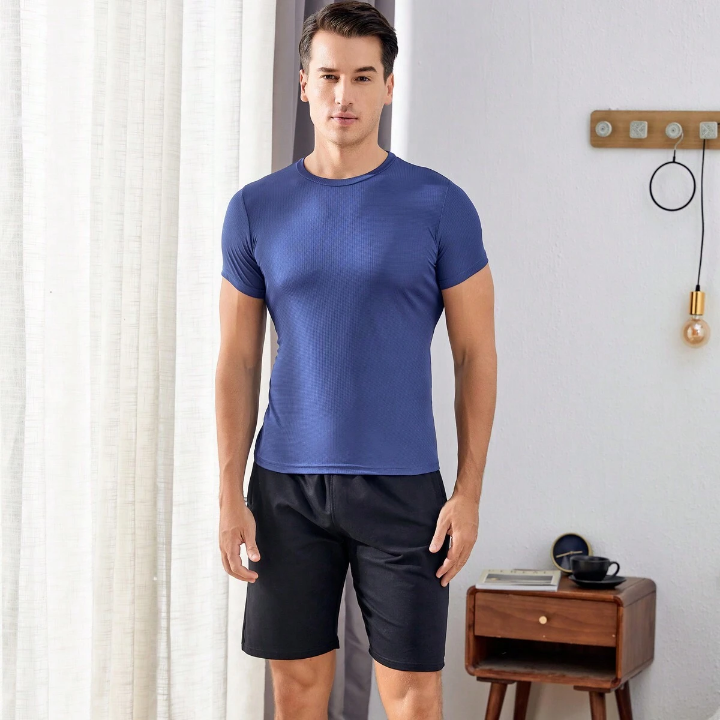 2pcs Loose Sports Tops For Men, Including Short-Sleeved Tshirt Suitable For Gym, Football, Basketball, Running, Etc.