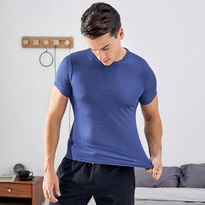 3pcs/Set Loose Fit Men's Sports Top For Gym, Football, Basketball, Training And Running Including Short Sleeve T-Shirt