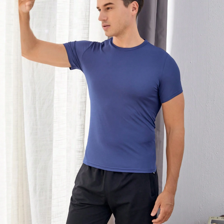 3pcs/Set Loose Fit Men's Sports Top For Gym, Football, Basketball, Training And Running Including Short Sleeve T-Shirt