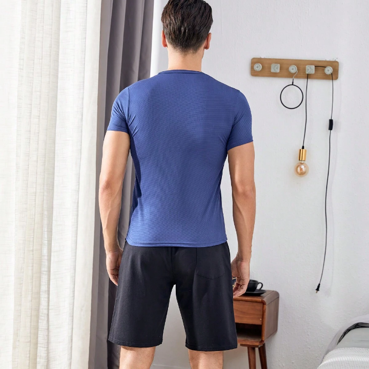 3pcs/Set Loose Fit Men's Sports Top For Gym, Football, Basketball, Training And Running Including Short Sleeve T-Shirt