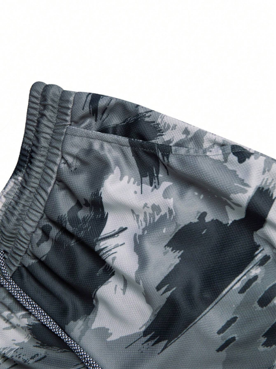 Running Men's Camouflage Drawstring Sports Shorts