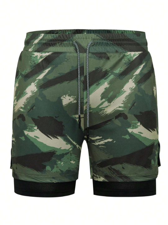 Running Men's Camouflage Sports Shorts For Summer