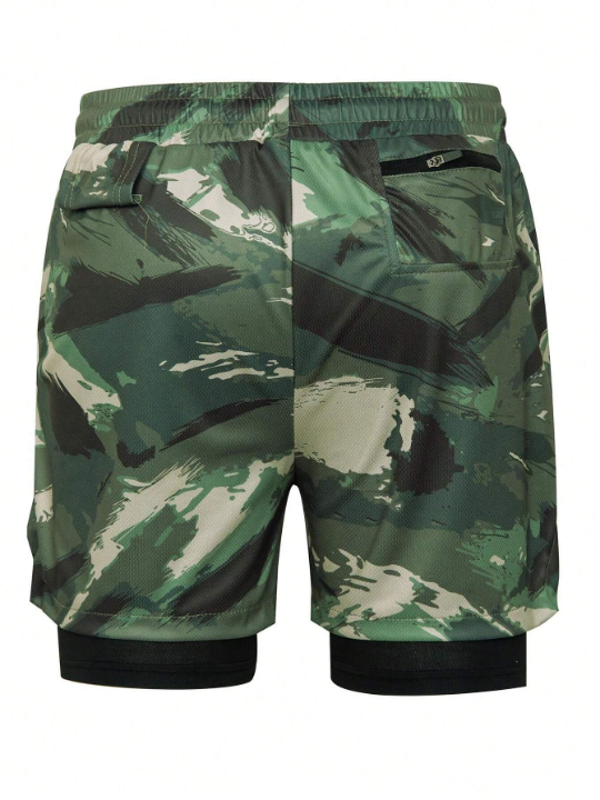 Running Men's Camouflage Sports Shorts For Summer