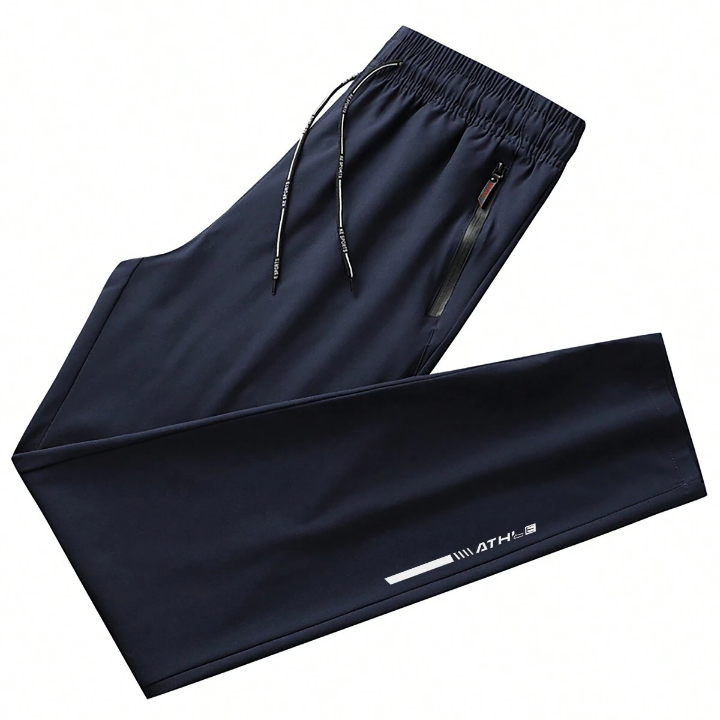 Sports Ice Silk Pants, Men's Summer Casual Pants, Loose Fit, Quick Dry, Outdoor Trousers