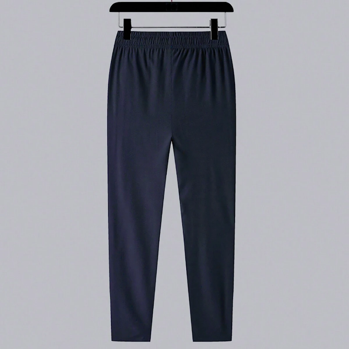 Men's Quick Dry Sports Pants With Ice Silk & Cargo Pocket For Summer