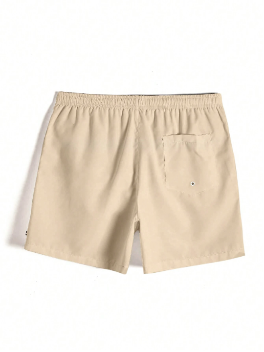 Manfinity Men's Drawstring Beach Shorts For Summer Holiday