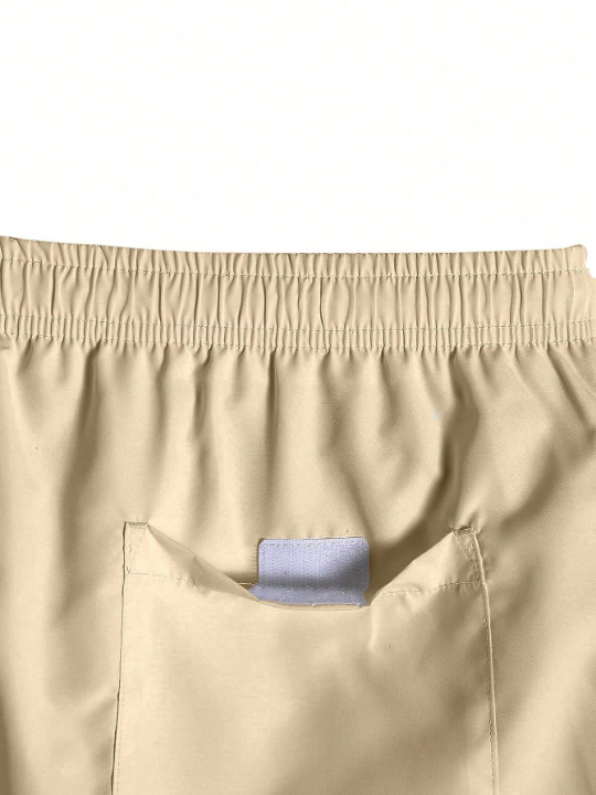 Manfinity Men's Drawstring Beach Shorts For Summer Holiday