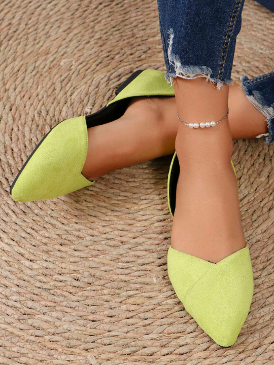 New Arrivals Plus Size Women's Summer Pointed Toe Lightweight Slip-Resistant Flat Shoes Wholesale