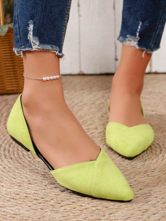 New Arrivals Plus Size Women's Summer Pointed Toe Lightweight Slip-Resistant Flat Shoes Wholesale