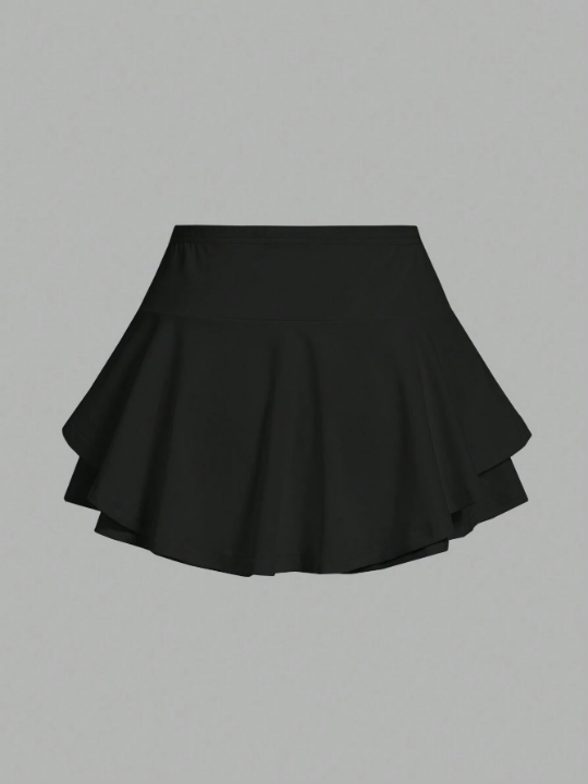 BAE Women's Set Of Flounce Hem Skirt And Pants