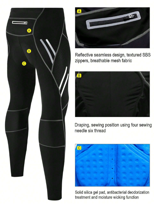 Thickened Silicone Quick Dry Road/Mountain Bike Cycling Pants