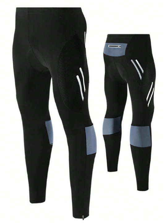 Cycling Long Pants, Thickened Silicon Gel, Quick-Drying, For Road And Mountain Bike, Riding Clothes