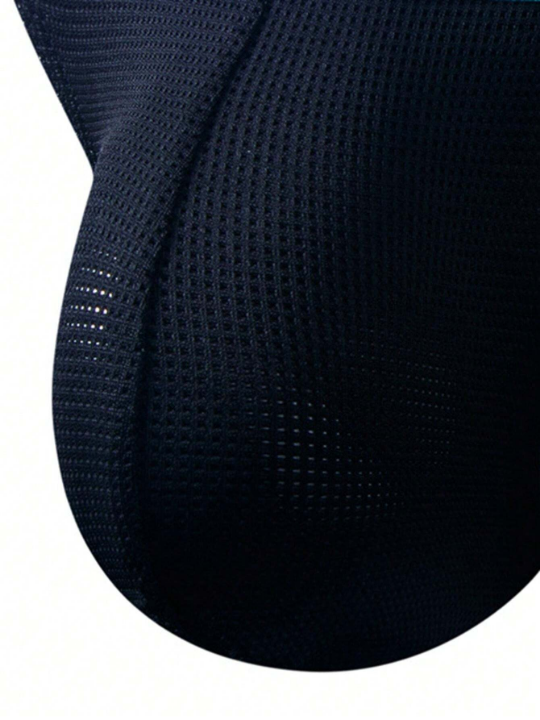 Men Sexy Low-Rise Sports Mesh Breathable Triangular High-Cut Underwear