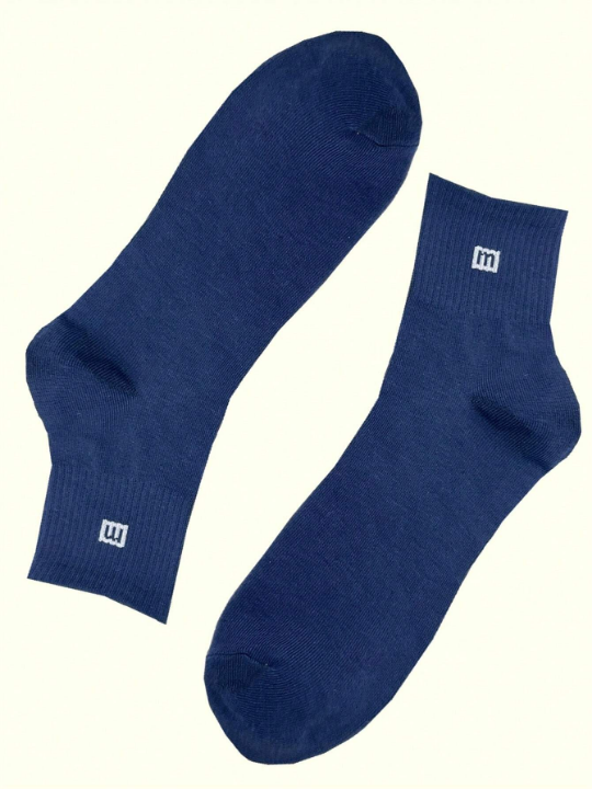 10pairs/Set Men's Breathable Moisture-Wicking & Comfortable Mid-Calf Socks, All Seasons