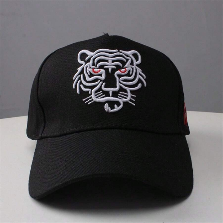 1 Pcs Black Tiger Hat Trucker Snapback Animal Cap Dad Hats Cool Hip Hop Sports Fan Baseball Cap Embroidered Tennis Caps For Men Women