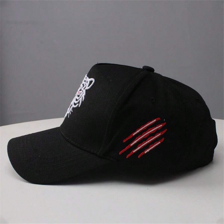 1 Pcs Black Tiger Hat Trucker Snapback Animal Cap Dad Hats Cool Hip Hop Sports Fan Baseball Cap Embroidered Tennis Caps For Men Women